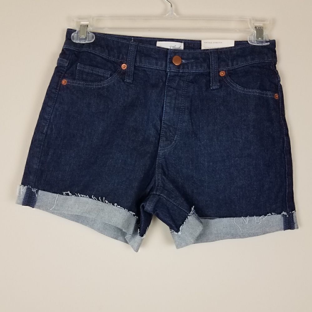 Universal Thread Dark Blue Vintage Midi Jean Shorts